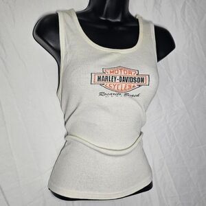 vintage 90s harley davidson biker grunge form fit tank top